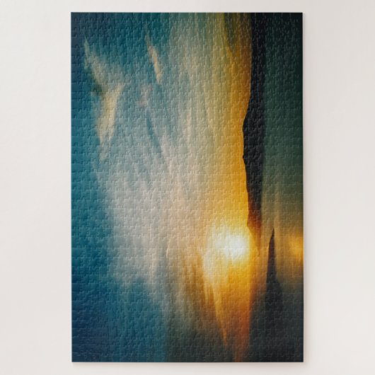 Puzzle Coucher de soleil à Santorin, Grèce 1014-pc (Vertical)