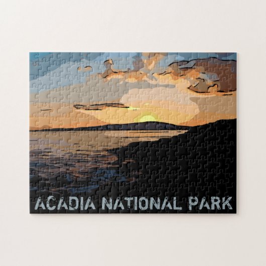PUZZLE COUCHER DE SOLEIL ACADIA (Horizontal)