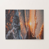 Puzzle Coucher de soleil au bord de la mer (Horizontal)