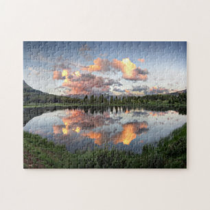 Puzzle Coucher de soleil au lac Little Molas - sentier du