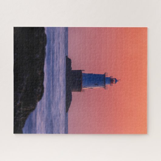 Puzzle Coucher de soleil au phare de Sakonnet, Rhode Isla (Horizontal)