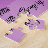 Puzzle Coucher de soleil avec nuages violets (Côté)