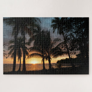 Puzzle Coucher de soleil costaricien sur le Pacifique