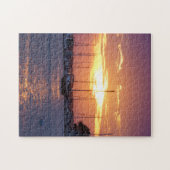 Puzzle Coucher de soleil de la passion violette (Horizontal)