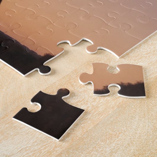 Puzzle coucher de soleil de la tour eiffel (Côté)