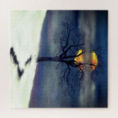 Puzzle Coucher de soleil de l'arbre d'hiver - Collection (Horizontal)