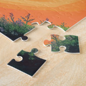 Puzzle Coucher de soleil de plage tropical (Côté)