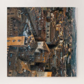 Puzzle Coucher de soleil de Sienne : Panorama sur le toit (Horizontal)