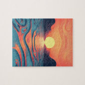 Puzzle coucher de soleil de steampunk (Horizontal)