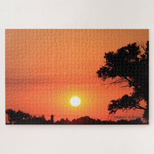 Puzzle Coucher de soleil doré du Kansas