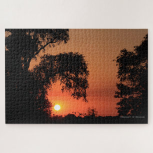 Puzzle Coucher de soleil doré du Kansas