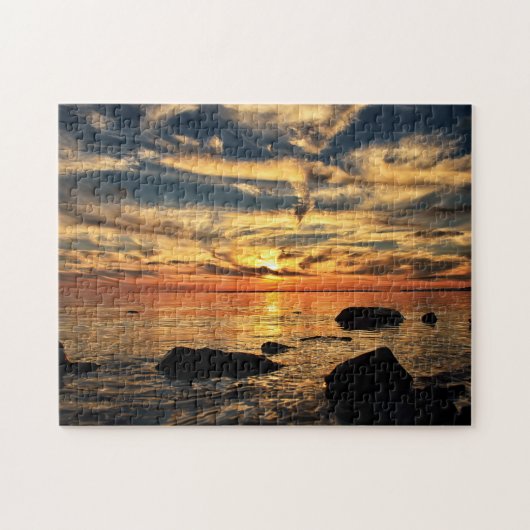 Puzzle Coucher de soleil Dorval Québec. (Horizontal)