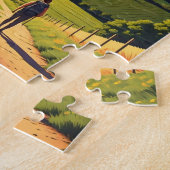 Puzzle Coucher de soleil du Randonnée de Saint-Jacques-de (Côté)