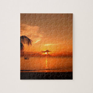 Puzzle Coucher de soleil en été