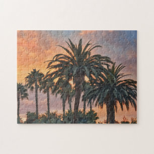 Puzzle Coucher de soleil et palmiers Tropical Vibe Art Pu