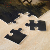 Puzzle Coucher de soleil et train (Côté)
