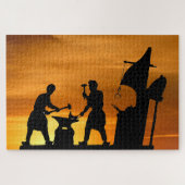 Puzzle Coucher de soleil forgeron. (Horizontal)