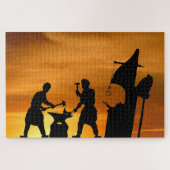 Puzzle Coucher de soleil forgeron. (Horizontal)