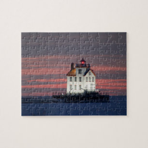 Puzzle Coucher de soleil hivernal du phare