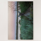 Puzzle Coucher de soleil Kangaroo au lac Australie, 1014  (Vertical)