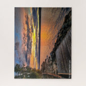 Puzzle | Coucher de soleil McCall Idaho sur Payett (Vertical)
