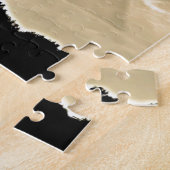 Puzzle Coucher de soleil noir et blanc (Côté)