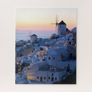 Puzzle Coucher de soleil Oia Santorini Grèce