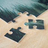 Puzzle Coucher de soleil pittoresque sur les plaines bois (Côté)