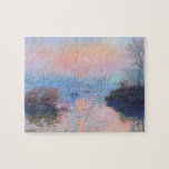 Puzzle Coucher de soleil, Seine à Lavacourt Monet Beaux-A<br><div class="desc">Coucher de soleil sur la Seine à Lavacourt,  Winter Effect,  Claude Monet 1880. Huile sur toile.</div>