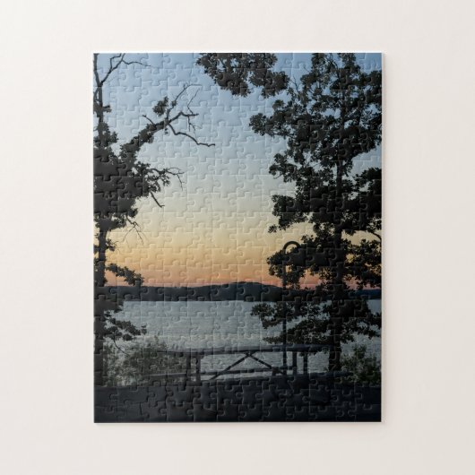 Puzzle Coucher de soleil silhouette de Table Rock (Vertical)