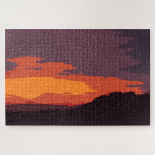 Puzzle Coucher de soleil simplifié (Horizontal)