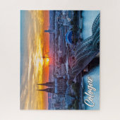 Puzzle Coucher de soleil sur Cologne, Allemagne (Vertical)