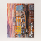 Puzzle Coucher de soleil sur Copenhague, Danemark (Vertical)