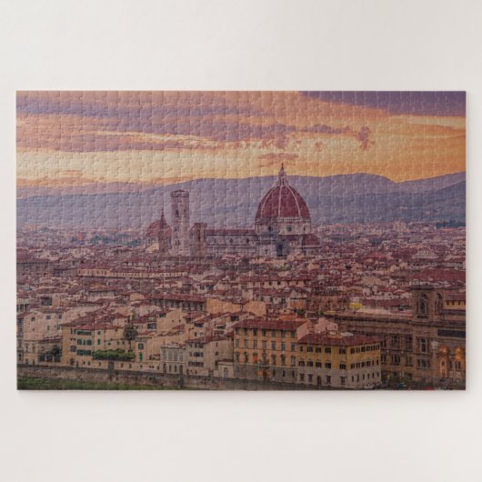 Puzzle Coucher de soleil sur Florence, Italie (Horizontal)