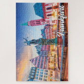 Puzzle Coucher de soleil sur Francfort, Allemagne (Vertical)