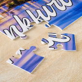 Puzzle Coucher de soleil sur Francfort, Allemagne (Côté)