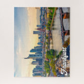 Puzzle Coucher de soleil sur Francfort, Allemagne (Vertical)