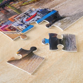 Puzzle Coucher de soleil sur Francfort, Allemagne (Côté)