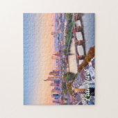 Puzzle Coucher de soleil sur Francfort, Allemagne (Vertical)