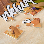 Puzzle Coucher de soleil sur Francfort, Allemagne (Côté)