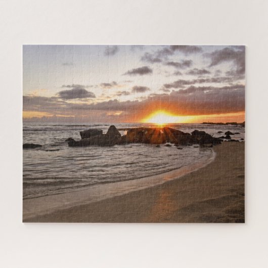 Puzzle Coucher de soleil sur Kauaii - Hawaii - 16x20 - 52 (Horizontal)