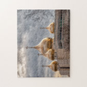 Puzzle Coucher de soleil sur la cathédrale orthodoxe russ (Vertical)