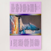 Puzzle coucher de soleil sur la côte bleu de Desiderata (Vertical)