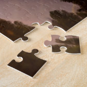 Puzzle Coucher de soleil sur la forêt (Côté)