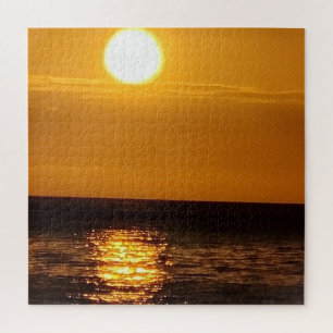 Puzzle Coucher de soleil sur la mer