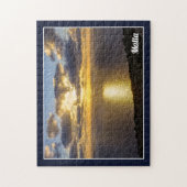 Puzzle Coucher De Soleil Sur La Mer Méditerranée Sur L'Îl (Vertical)