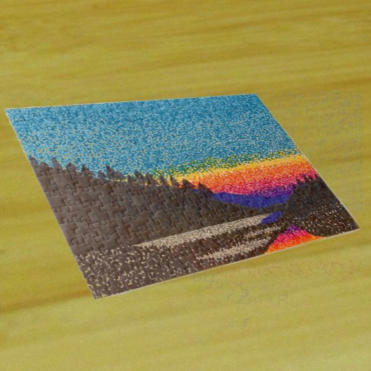 Puzzle - Coucher de soleil sur la montagne