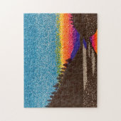 Puzzle - Coucher de soleil sur la montagne (Vertical)