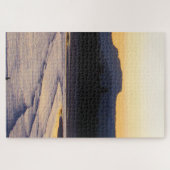 Puzzle coucher de soleil sur la plage (Horizontal)