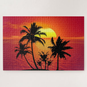 Puzzle Coucher de soleil sur la plage